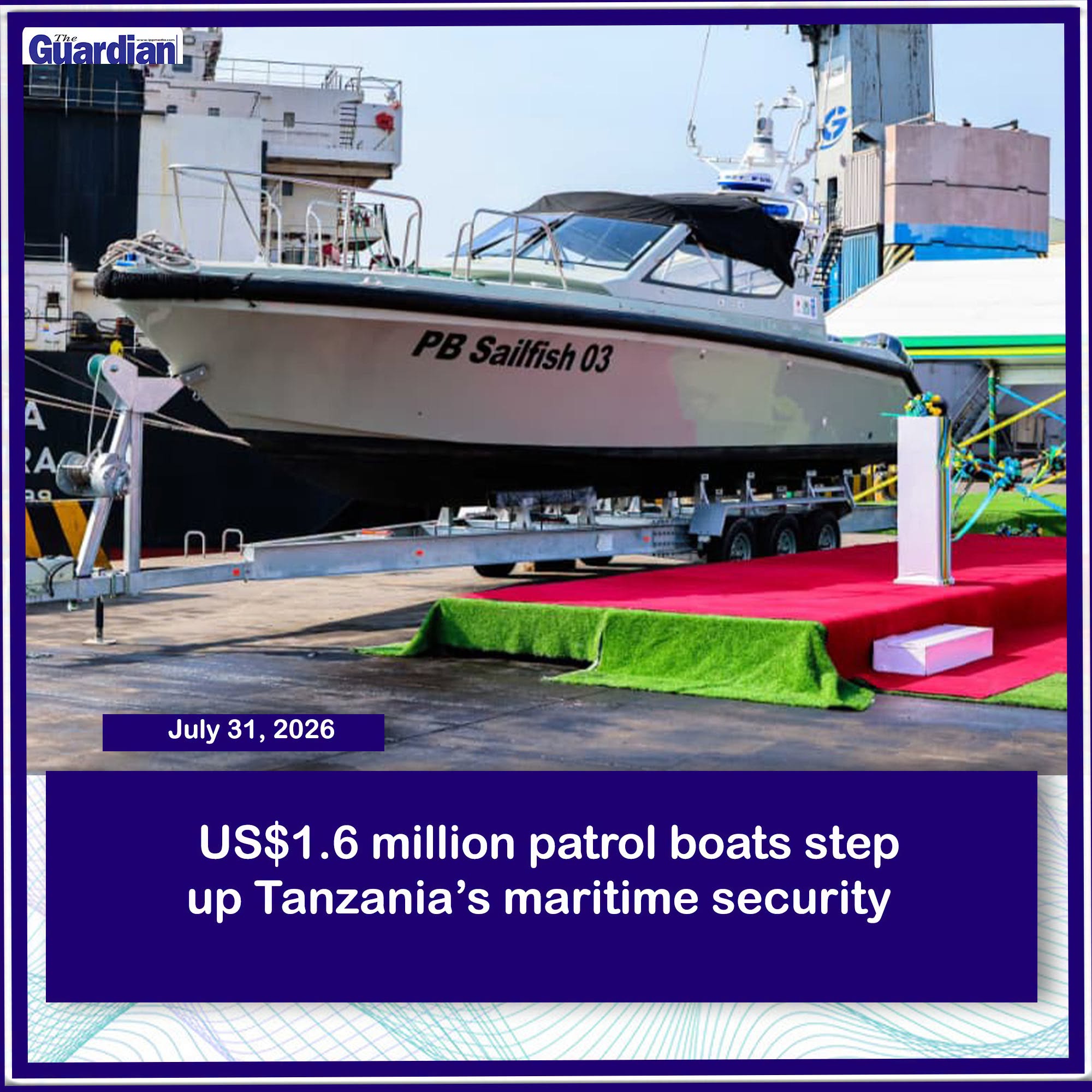 Tanzania Boosts Maritime Security with High-Speed Patrol Boats